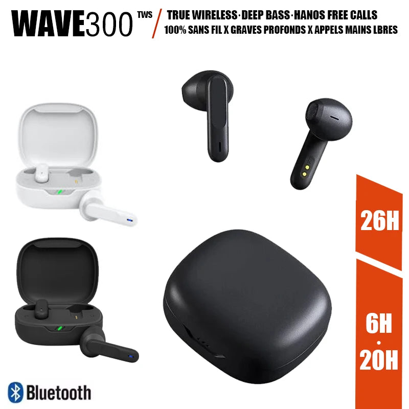 New Original Wave 300/W300 TWS True Wireless Earphones In-Ear Bluetooth earphones Gaming headset HIFI Sports Earbuds With Mic ﻿