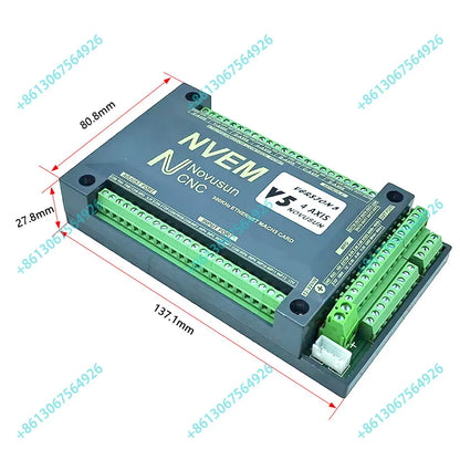 CNC Mach3 Ethernet interface Control Card NVEM V5-Motion Controller 300khz Cnc Router 3 /4 /5/6 Axis  For Diy Engraving Machine