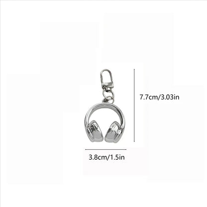 1PC Cute Creative 3D Earphones Pendant Keychain Mobile Phone Chain Earphone Charm Backpack Hanging Decoration Accessories Gifts