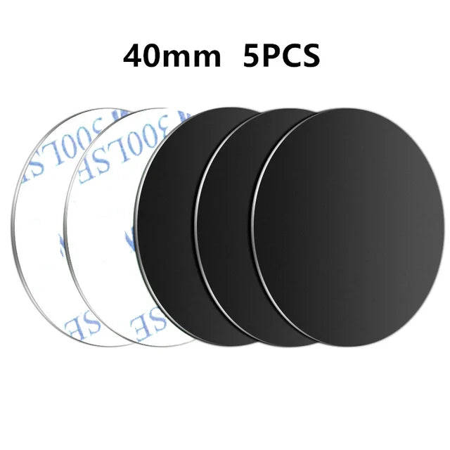 Magnetic Metal Plate Sticker Rings For Car Phone Holder Universal Iron Sheet Disk Sticker Mount Mobile Phone Holder Magnet Stand