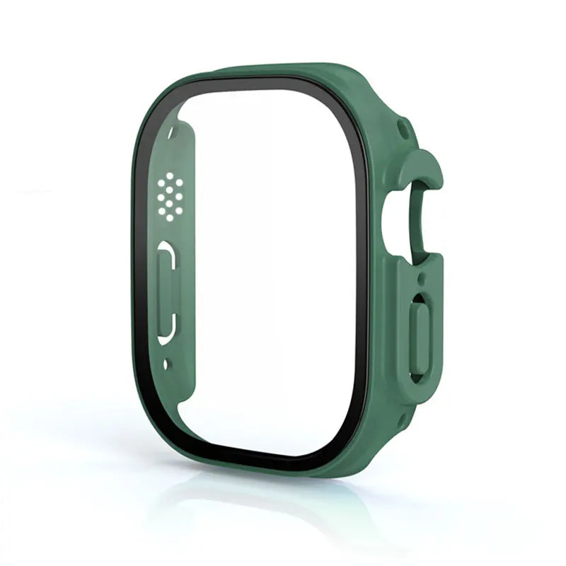 Glass+case For Apple Watch Ultra 49mm strap smartwatch PC Bumper+Screen Protector Tempered Cover iwatch series band Accessories