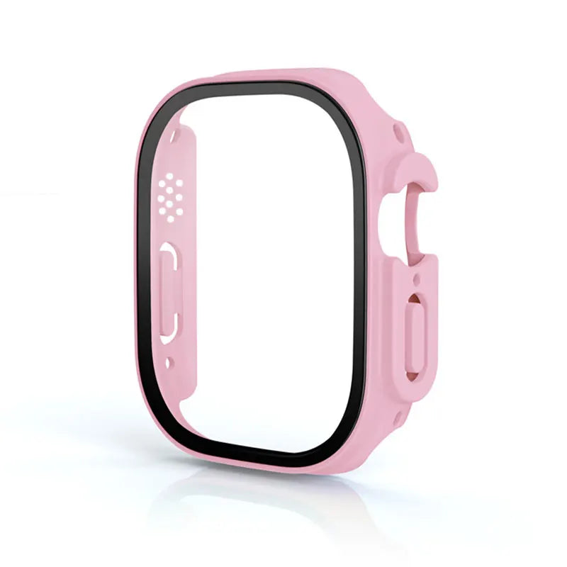 Glass+case For Apple Watch Ultra 49mm strap smartwatch PC Bumper+Screen Protector Tempered Cover iwatch series band Accessories