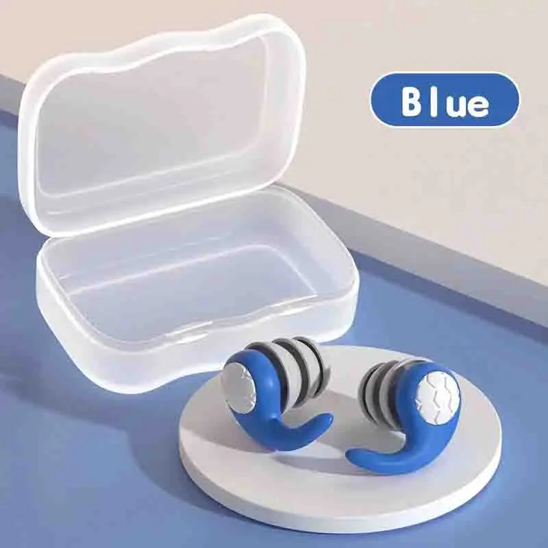Soft Silicone Earplugs with Noise Cancellation, Waterproof, Comfortable To Wear, Suitable for Sleeping and Swimming