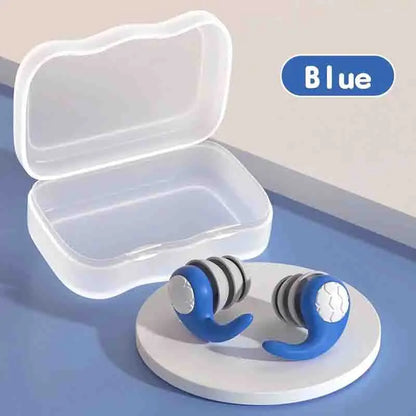 Soft Silicone Earplugs with Noise Cancellation, Waterproof, Comfortable To Wear, Suitable for Sleeping and Swimming