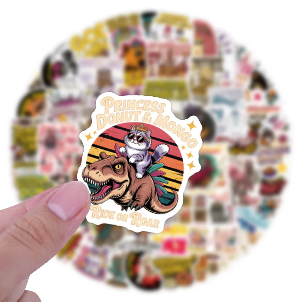 110PCS Dungeon Crawler Carl Stickers Graffiti Stickers DIY Diary Phone Case Handmade Scrapbook Aesthetic Stickers
