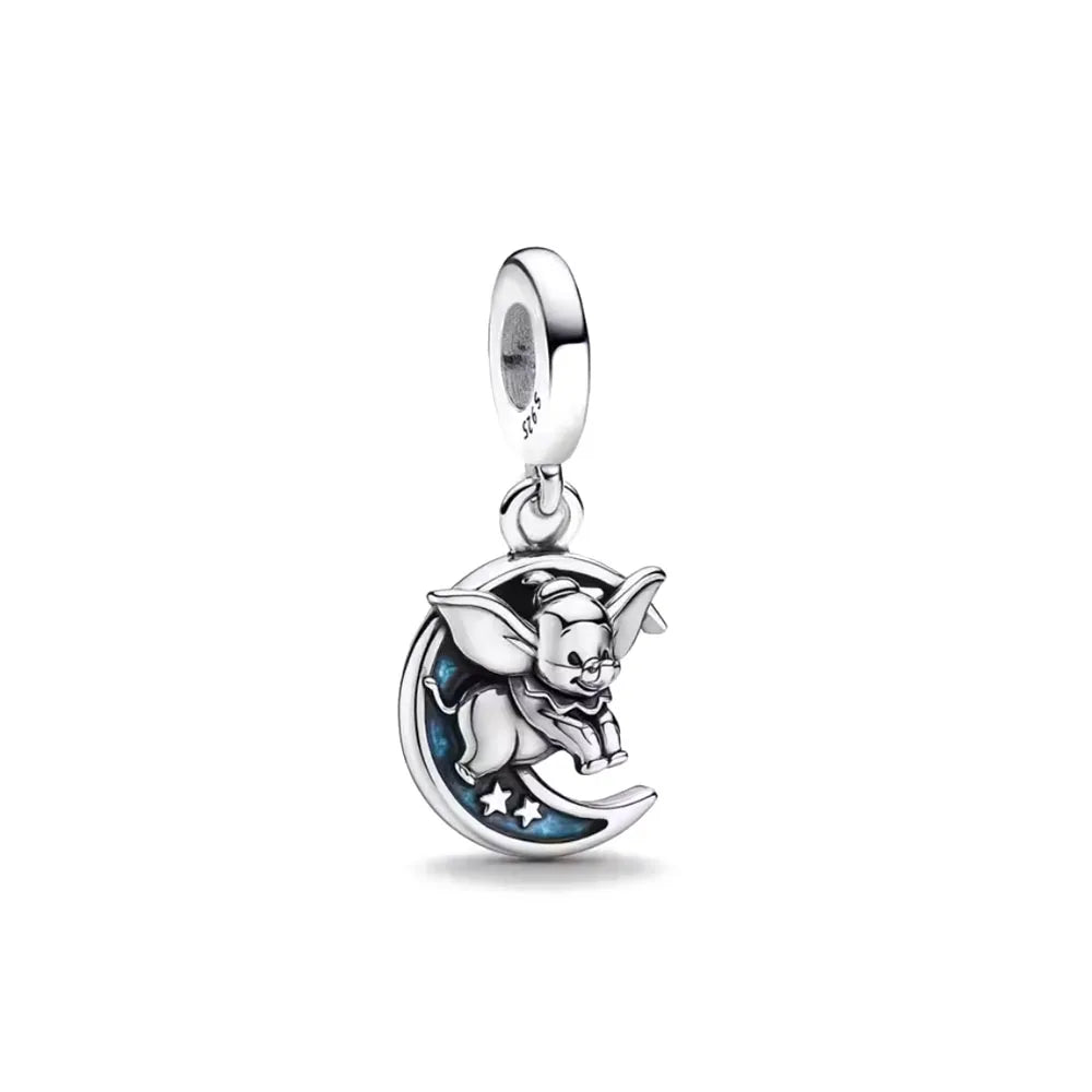 Fashionable 925 Silver Cartoon Beads Compatible with European Bracelet Koala Rabbit Mouse Princess Anime Beads DIY Jewelry Gift