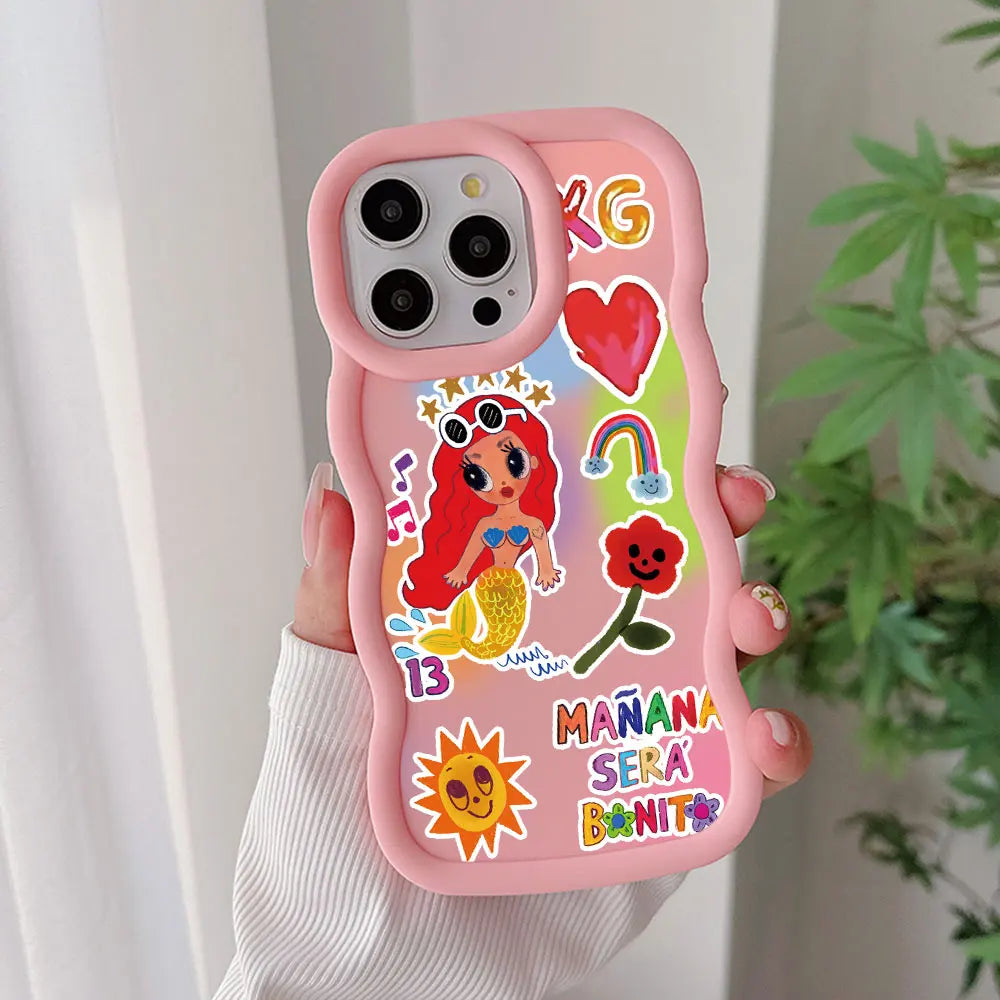 Cute Karol G Manana Sera Bonito Phone Case For Xiaomi Redmi Note 8 9 9S 10 10S 11 12 13 Pro Plus 4G 5G Candy Soft TPU Back Cover
