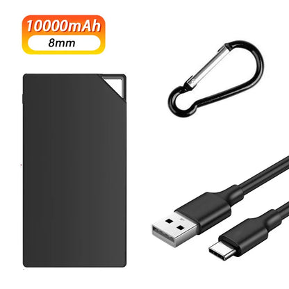 TNTOR Ultra-thin mini 8mm power bank 10000mAh 5v 2A fast charging power bank outdoor battery for iPhone 14 13 12 pro Xiaomi
