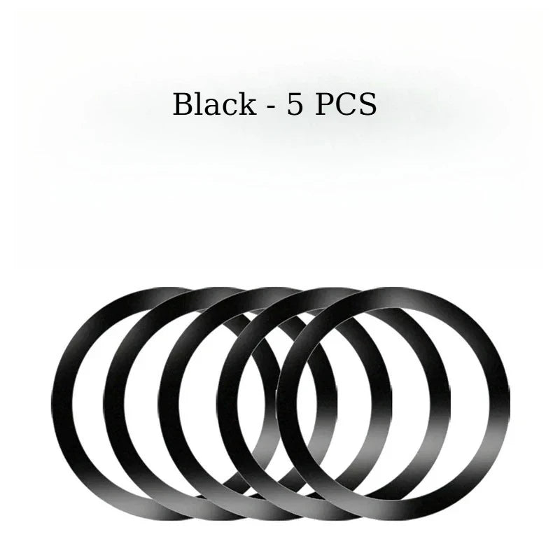 1-10PCSUniversal Strong Magnetic Ring Plate for MagSafe Wireless Charger 3M Adhesive Iron Sheet Sticker Car Phone Holder Mount