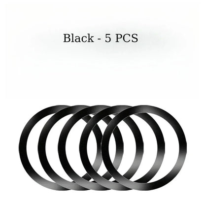 1-10PCSUniversal Strong Magnetic Ring Plate for MagSafe Wireless Charger 3M Adhesive Iron Sheet Sticker Car Phone Holder Mount