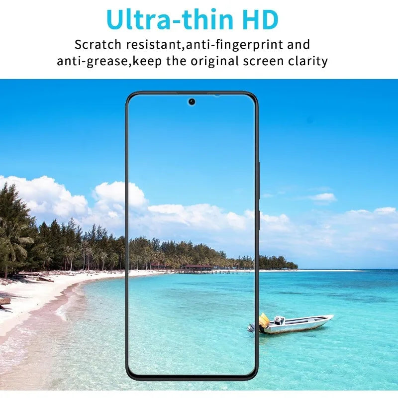 3Pcs HD Tempered Glass Screen Protector for Xiaomi Redmi Note 10 11 12 13 14 Pro 15 Pro 5G Glass Film Anti-Scratch HD Glass