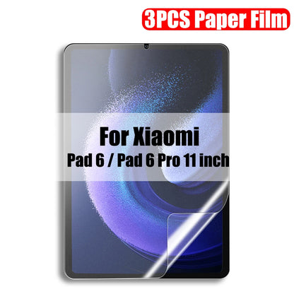 3Pcs Paper Feel Like Screen Protector For Xiaomi Pad 6 5 Pro 11 inch 6s Pro 12.4 Redmi Pad Se Tablet Matte Film No Glass