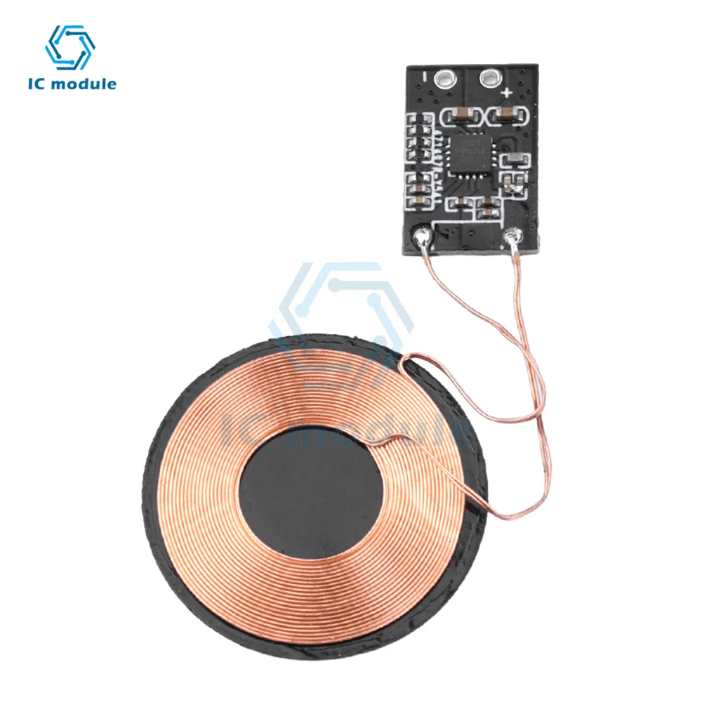 Lithium Battery Wireless Charging 3W/5W Wireless Charging Receiver Module Small Coil Wireless Charger Receiver Module Pcba Board