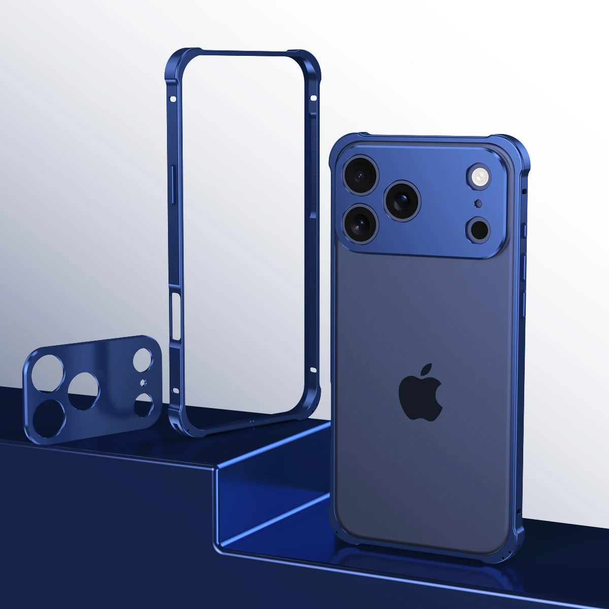 Metal Alloy Lens Protect Frame Phone Case For iPhone 17 Air 16 15 14 13 12 Pro Max Plus Four Corners Anti-drop Shockproof Bumper