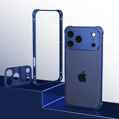 Metal Alloy Lens Protect Frame Phone Case For iPhone 17 Air 16 15 14 13 12 Pro Max Plus Four Corners Anti-drop Shockproof Bumper