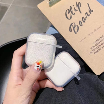 Luxury Bling Glitter Clear Earphone Case For Airpods Pro 3 Wireless Earphone Cover For Air Pods 3 2 1 Headset Soft Silicone Box