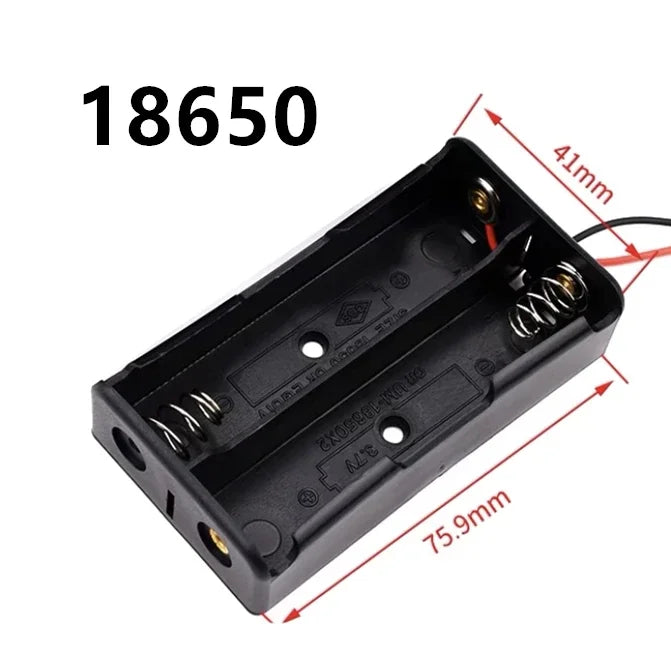 New 18650 Power Bank Cases 1X 2X 3X 4X 18650 Battery Holder Storage Box Case 1 2 3 4 Slot Batteries Container With Wire Lead