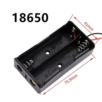 New 18650 Power Bank Cases 1X 2X 3X 4X 18650 Battery Holder Storage Box Case 1 2 3 4 Slot Batteries Container With Wire Lead