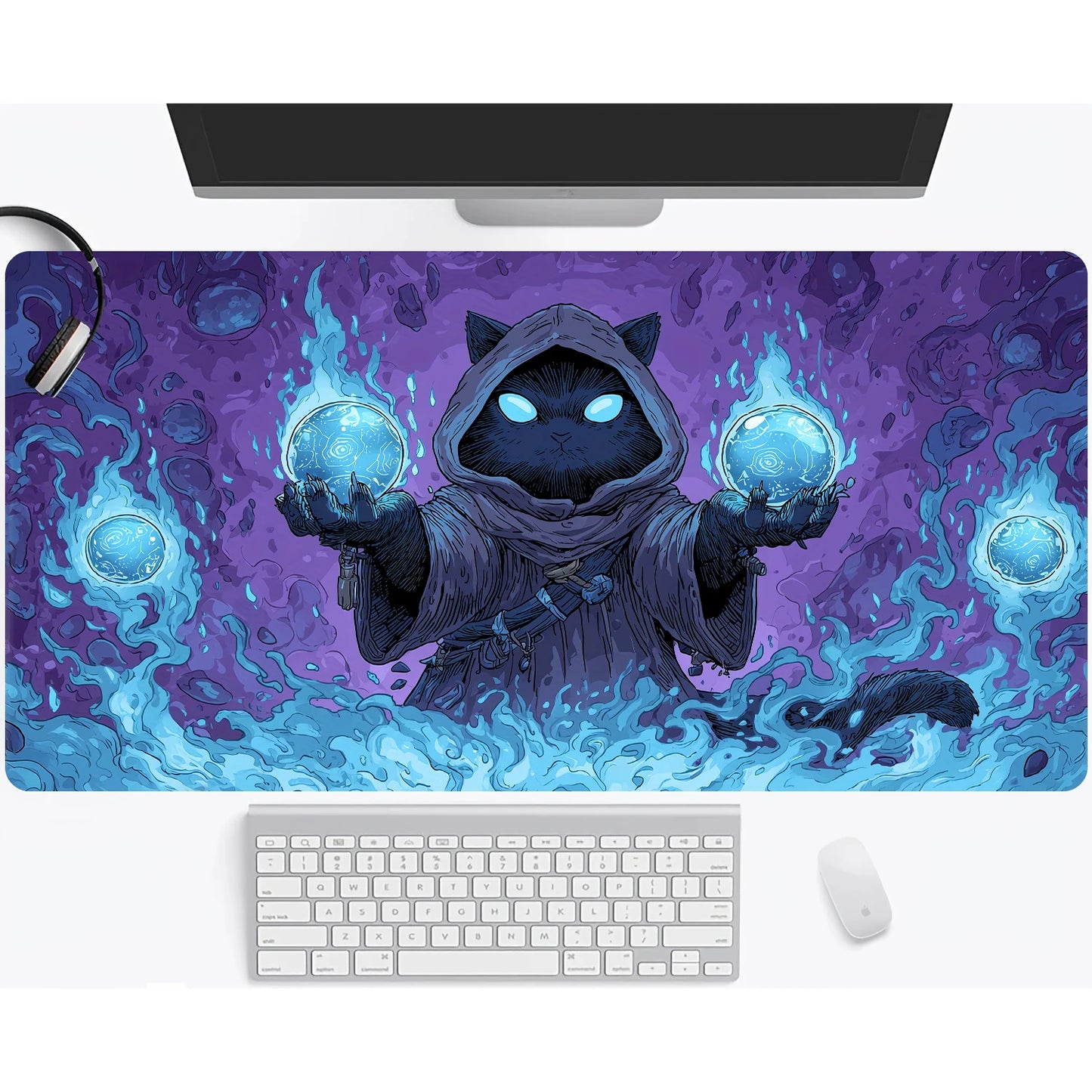 Magic playmat gathering gaming mats Frog Wizard theme anime desk mat Desk accessories 35X60cm mouse mat Raccoon tapete magic mtg