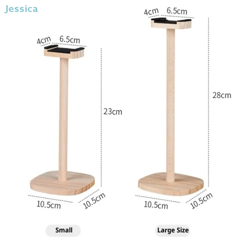 ♥Natural Wood Headphone Stand With Stable Base For Gaming/Over-Ear Headphones