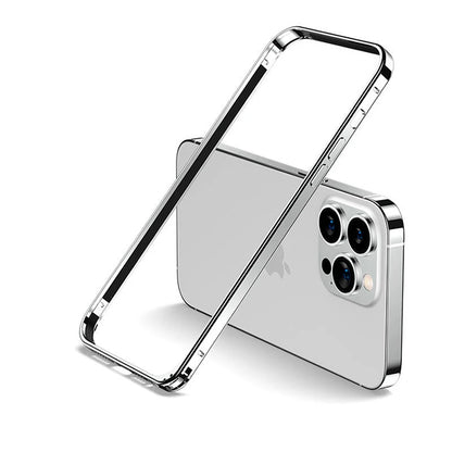 Aluminium Metal Bumper Frame Case For iPhone 17 16 15 14 13 12Pro Max Ultra Thin Luxury Light Alloy Protective Hard Back Bumpers