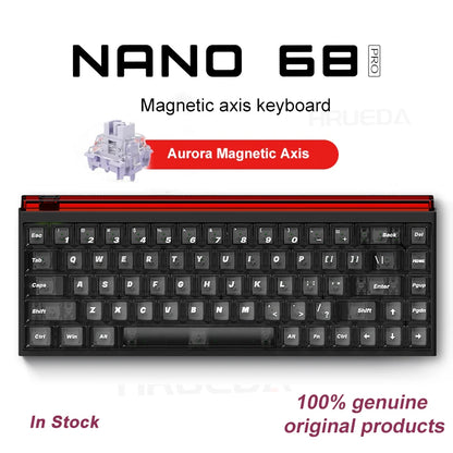 Madlions NANO 68/68 PRO Magnetic Axis Keyboard TTC Axis Type-C RGB 8000HZ Adjustable 0 Dead Zone RT 0.01 Esports Gaming Keyboard