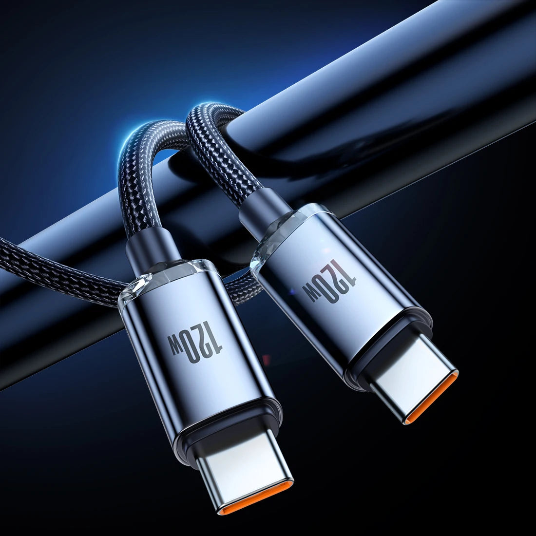 120W 6A Type C to Type C Fast Charger Data Cable For Samsung Xiaomi Huawei Android Phone Charger USB C Cord MacBook Pro iPad Pro