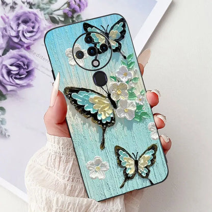 6.8'' For Tecno Spark6 KE7 Back Cover For Techno Spark 6 Case Shockproof Luxury Cute Cartoon Funny Cool Silicone Bumper Funda