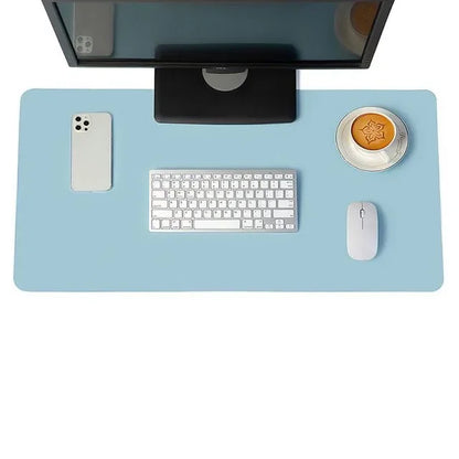 Large Size Office Computer Desk Protector Mat PU Leather Waterproof Non Slip Mouse Pad Desktop Keyboard Desk Pad Gaming Mousepad