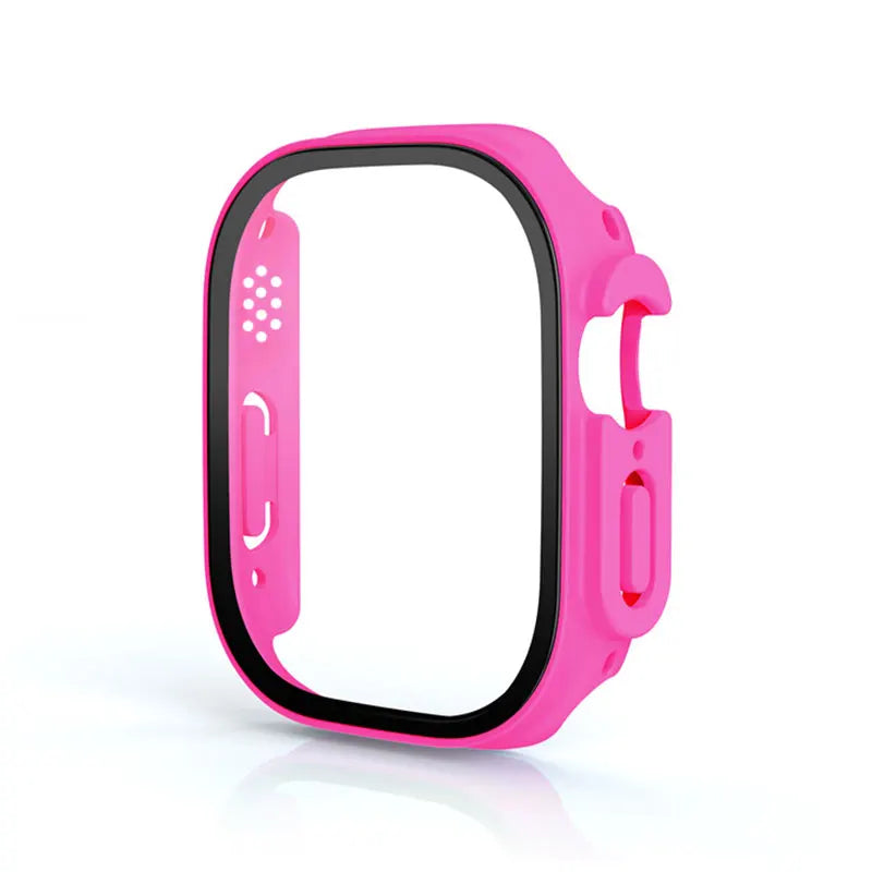 Glass+case For Apple Watch Ultra 49mm strap smartwatch PC Bumper+Screen Protector Tempered Cover iwatch series band Accessories
