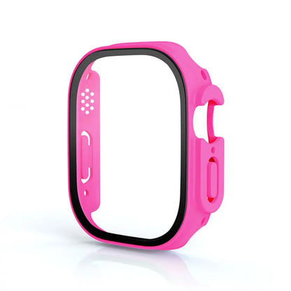 Glass+case For Apple Watch Ultra 49mm strap smartwatch PC Bumper+Screen Protector Tempered Cover iwatch series band Accessories