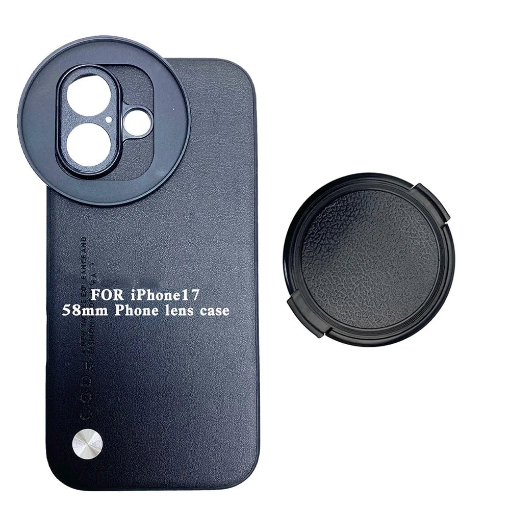 For Iphone 17 / 17 Pro / 17 Pro Max 58MM Thread Interface Filter Ring Adapter Phone Case For Universal ZOMEI CPL VU Star Filter