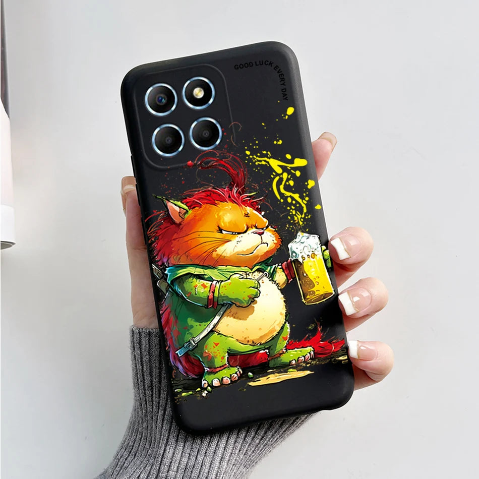 For Honor X6 5G Case VNE-LX1 VNE-LX2 VNE-LX3 Phone Cover Popular Astronaut Soft Funda For Honor X8 TFY-LX1 HonorX8 Bumper Coque