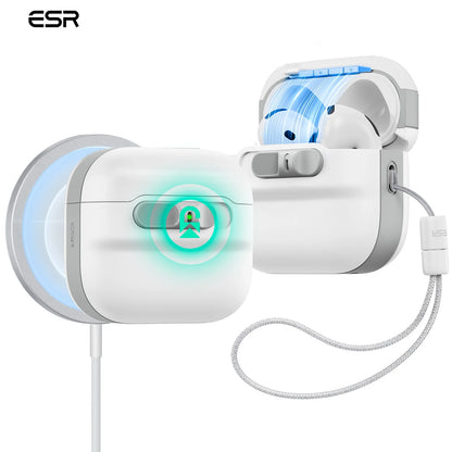 ESR for AirPods Pro/Pro 2/Pro 3 Case (2019-2025) Full Drop Protection Earphone Cover with Lanyard for AirPods 4 Generation Case