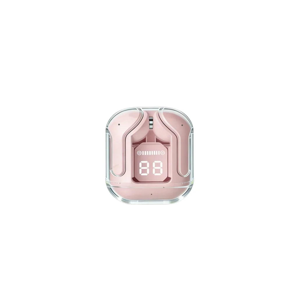 TWS Wireless Transparent Headphones Bluetooth Headset ENC Power Digital Display Stereo Sound Earphones for All Smartphones