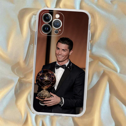 FOOTBALL Cr7 R-Ronaldo Phone Case For IPhone 16 15 8 7 6 6S Plus X SE XR XS 14 11 12 13 Mini Pro Max Mobile Case