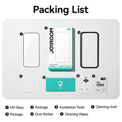 Joyroom 3/2/1PCS For iPhone 17 Pro Max HD Glass Screen Protector For iPhone 17/17Pro/17Air Tempered HD Glass Film Protection