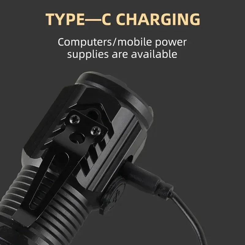 New Ultra Powerful Flashlight 3 Core LED Mini Tactical Flashlight Three-eyed monster LED flashlight