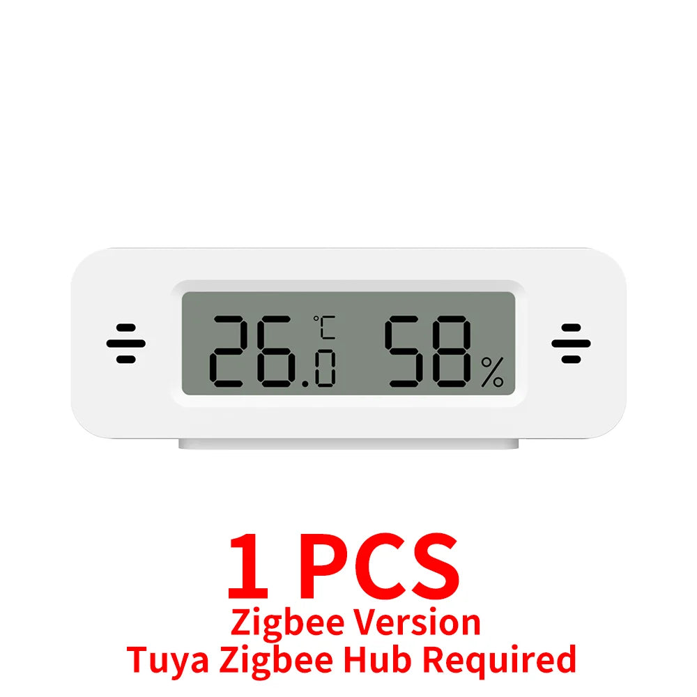 Tuya Zigbee WiFi Temperature And Humidity Sensor APP Remote Monitor For Smart Home var SmartLife WorkWith Alexa Google Assistant