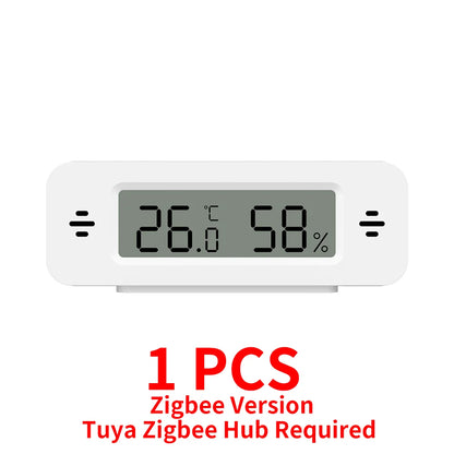 Tuya Zigbee WiFi Temperature And Humidity Sensor APP Remote Monitor For Smart Home var SmartLife WorkWith Alexa Google Assistant