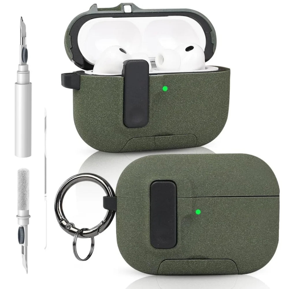 For AirPods Pro 3 Case Full Body Shockproof Protective Mobile Phone Holder Style Earphone Case with Cleaner Kit For AirPods Pro3