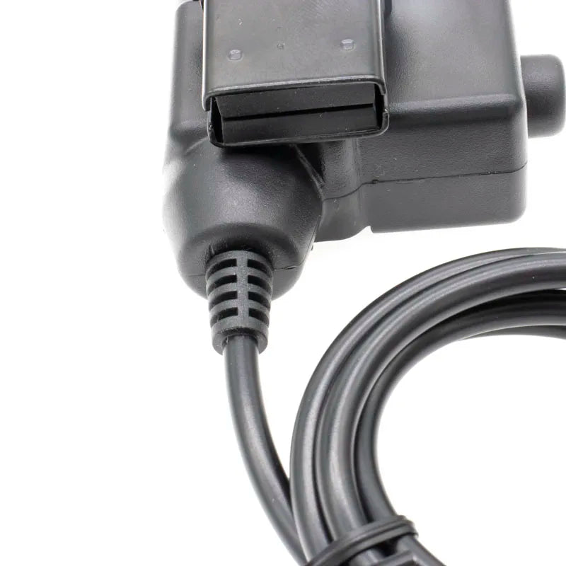 Original PTT Headset Adapter for Kenwood Baofeng UV-5R UV-5RE Plus BF-888S Walkie Talkie Tactical Earpiece Cable Plug Ham Radio