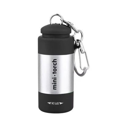 USB Rechargeable LED Pocket Keychain Flashlight Multifunctional Strong Light Waterproof for Outdoor Hiking Camping Mini