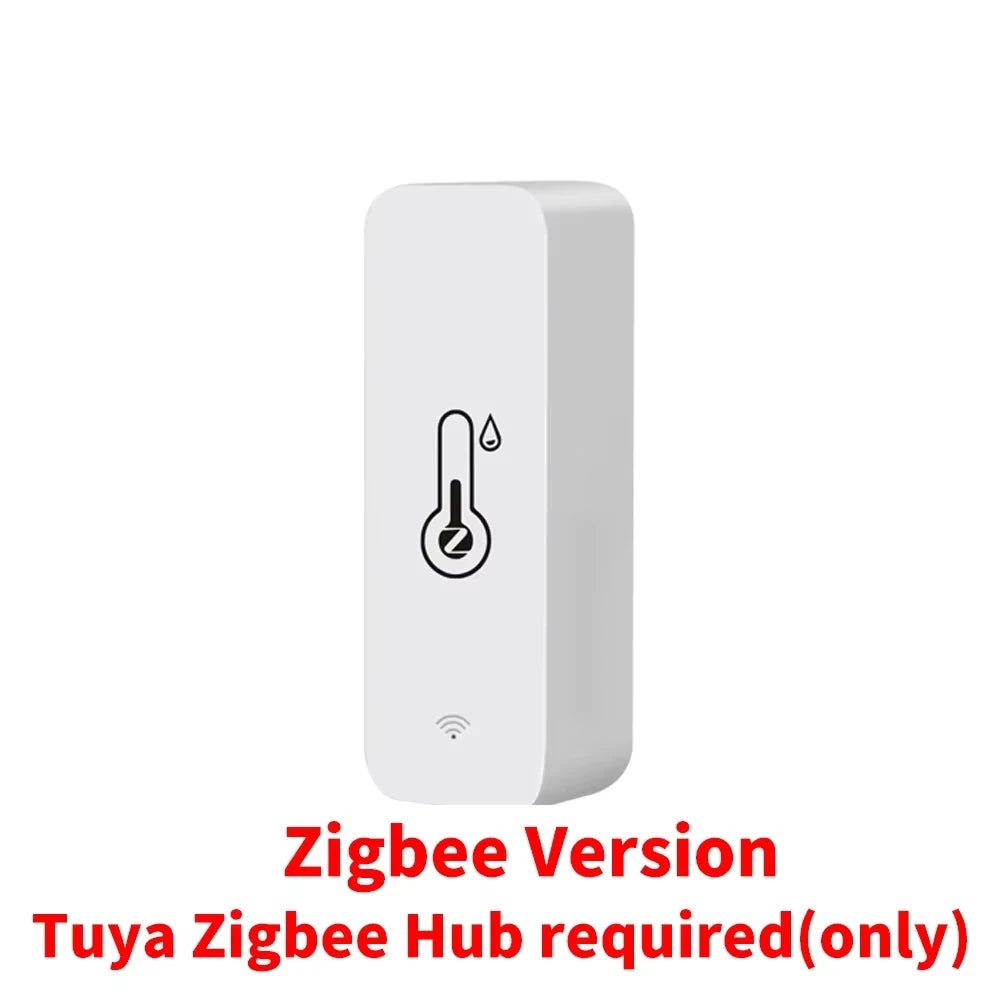 For Tuya ZigBee WiFi Temperature Humidity Sensor Smart Life App Remote Monitor Indoor Thermometer Detector for Alexa Google