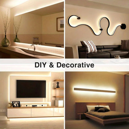 USB Neon Strip Light Smart Touch Sensor Swtich Dimmable Flexible Ribbon Waterproof Rope Tube Lamp Tape DIY Home Party Decoration