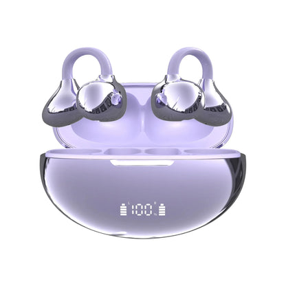 New Arrival Ear Clip-On Bluetooth Headphones Pain-Free Wear Powerful Noise Cancelling Long-Lasting Battery Built-in Mic
