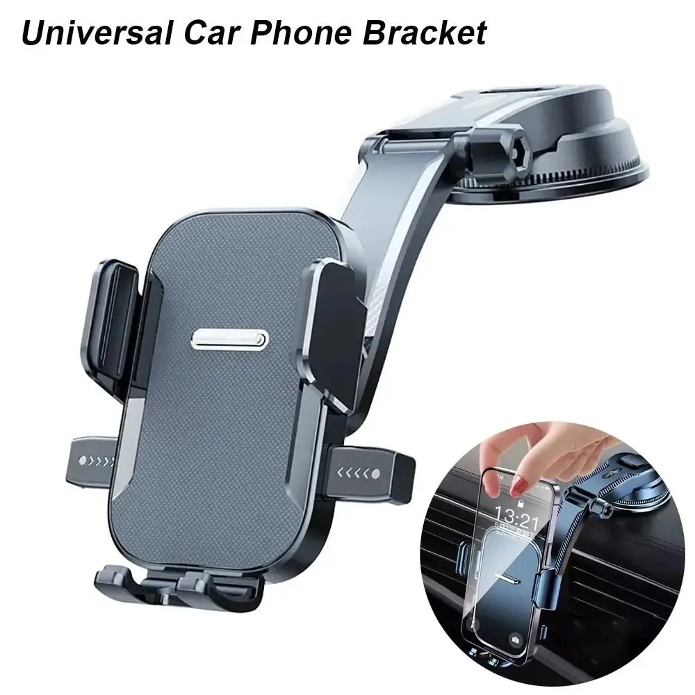 Universal Car Phone Holder Suction Cup Dashboard & Air Vent 360° Rotation Adjustable Mount for iPhone Android GPS Navigation