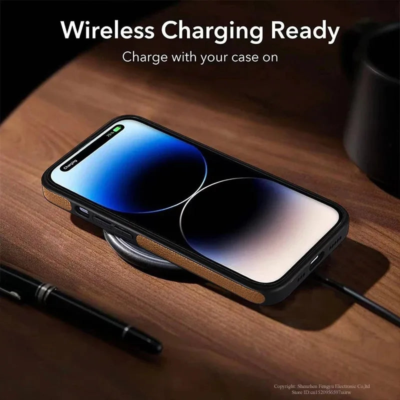 Luxury PU Leather Mobile Phone Case for iPhone 16 15 14 Pro Max Plus 13 12 Mini 11 Mobile Cases with Kickstand Slim Back Cover