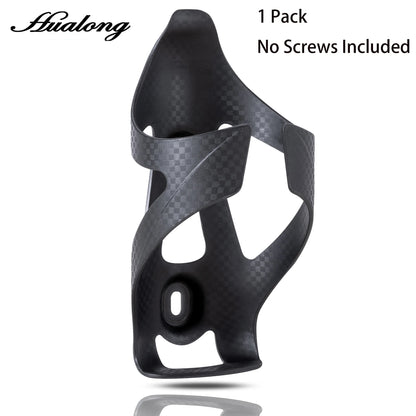 HUALONG Bike Water Bottle Holder Nylon Add Carbon Fiber Water Bottle Cage Road MTB Gravel Bikes Bicycle Water Bottl Drink Cup Ho