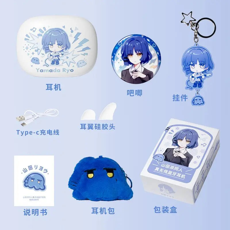 Wireless  HIFI Earphone Anime Honkai Impact 3 Bluetooth 5.3 Headphones Bocchi Cosplay in-ear Touch Control Student Comic Gift